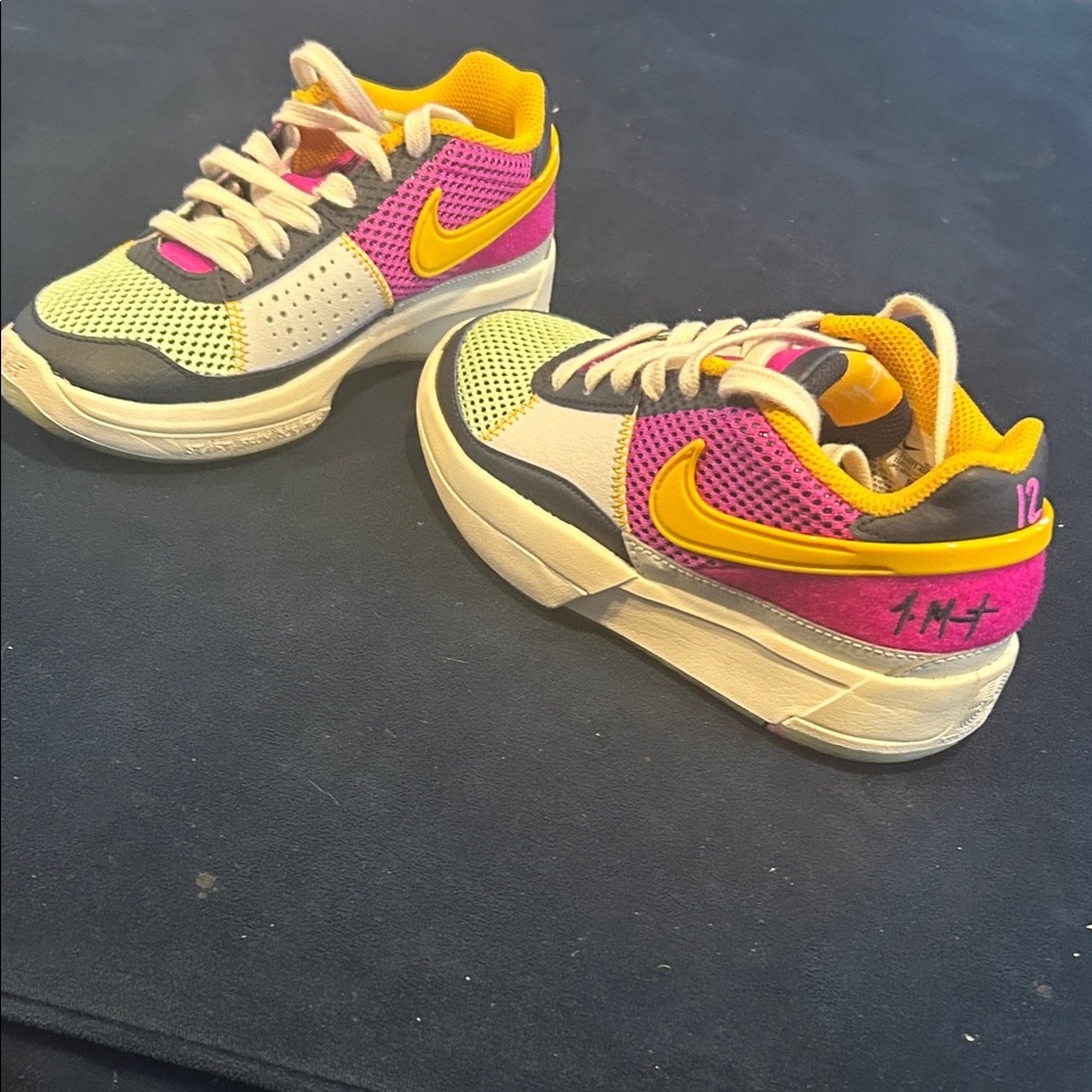 Nike Kids Sneakers in Yellow, Pink, and Black